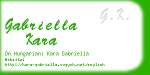 gabriella kara business card